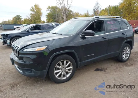 2015 Jeep Cherokee Limited z USA, uszkodzony, nr VIN 1C4PJMDS1FW681371